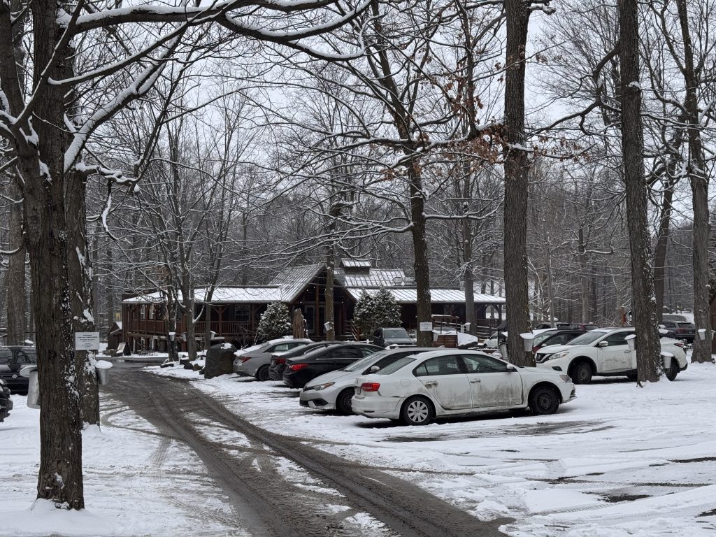 Érablière Charbonneau Cabane à Sucre Montérégie sous la neige